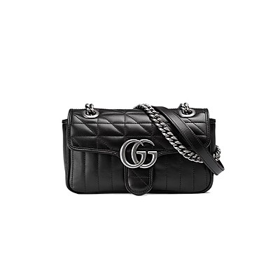 [스페셜오더]GUCCI-446744 4381 구찌 GG 마몽 데님 플라워 자수 한정판  미니 숄더백