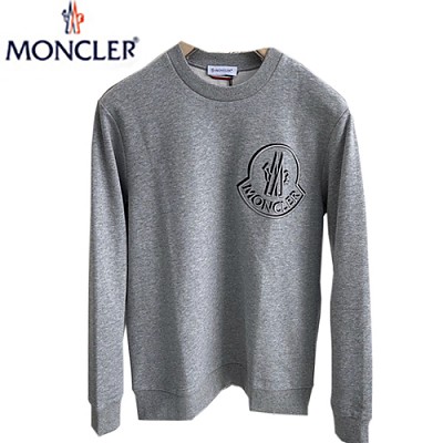 MONCLER-102612 몽클레어 블랙 로고 아플리케 장식 스웨트셔츠 남성용