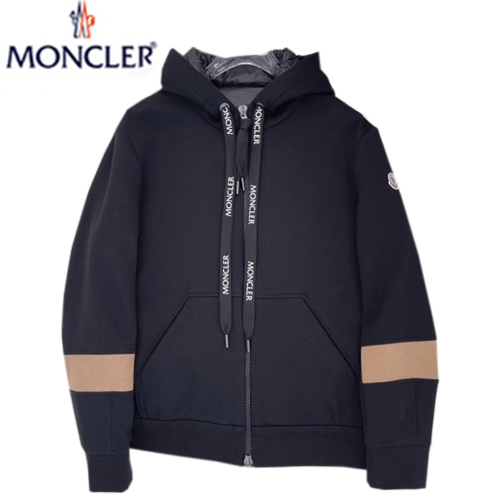 MONCLER-102413 몽클레어 블랙 코튼 패딩 후드 쟈켓 남성용