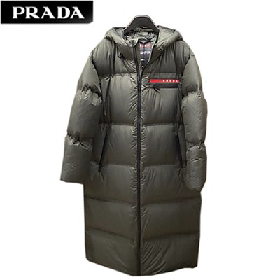 PRADA-10295 프라다 그레이 나일론 롱 패딩 여성용