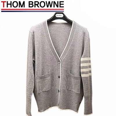 THOM BROWNE-121512 톰 브라운 화이트 스트라이프 장식 가디건 여성용