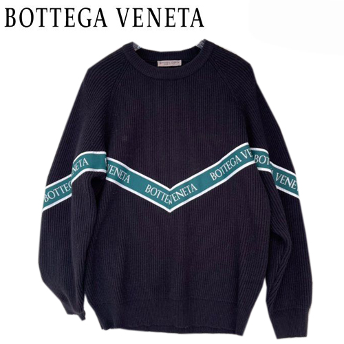 BOTTEGA VENETA-12211 보테가 베네타 블랙 스트라이프 장식 스웨터 남성용