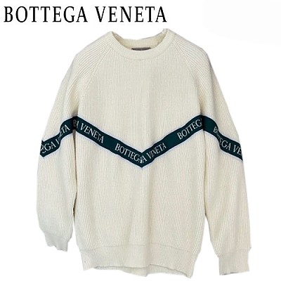 BOTTEGA VENETA-12212 보테가 베네타 화이트 스트라이프 장식 스웨터 남성용