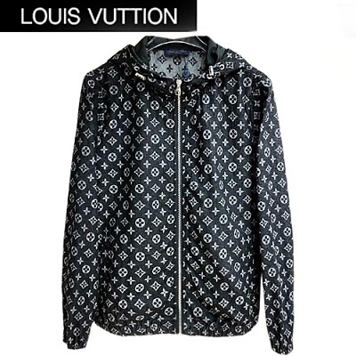 LOUIS VUITTON-011810 루이비통 블랙 모노그램 데님 후드 쟈켓 남성용