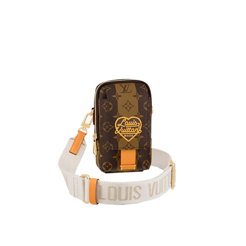 [스페셜오더]LOUIS VUITTON-M81005 루이비통 모노그램 스트라이프 플랩 더블 폰 파우치