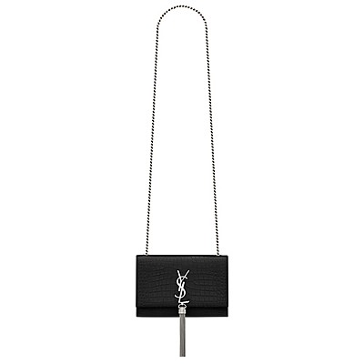 [스페셜오더]SAINT LAURENT-474366 생 로랑 블랙 골드 메탈 스몰 케이트 체인 태슬 백