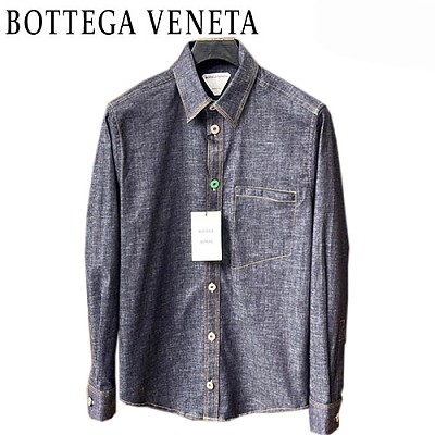 BOTTEGA VENETA-02114 보테가 베네타 베이지 코튼 셔츠 남성용