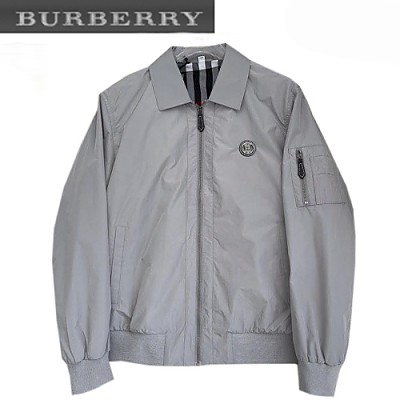 BURBERRY-02211 버버리 블랙 TB 패치 장식 바람막이 쟈켓 남성용