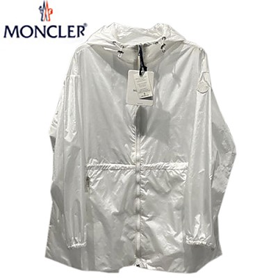 MONCL**-03298 몽클레어 핑크 나일론 바람막이 후드 재킷 여성용