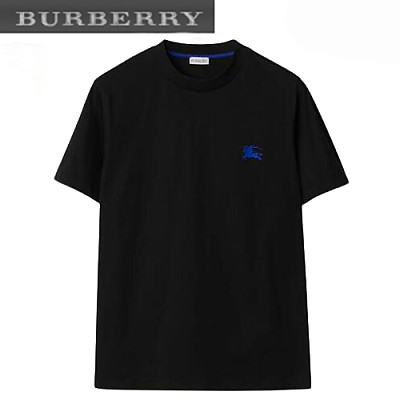 BURBERRY-80882961 버버리 블루 코튼 티셔츠 남성용