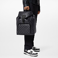 LOUIS VUITTON-M14135 루이비통 블랙 LV 블라종 데님 몽수리 백팩