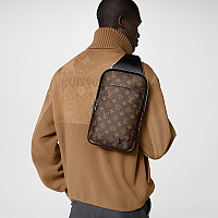 LOUIS VUITTON-M15078 루이비통 그레이 모노그램 글로우 에비뉴 슬링 백