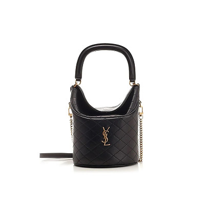 [스페셜오더]YSL-733667 생 로랑 블랙 램스킨 GABY 지퍼 파우치 숄더백