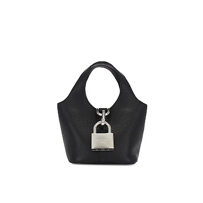 BALENCIAGA-771635 발렌시아가 블랙 LOCKER 스몰 호보백 15cm