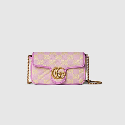 GUCCI-783124 구찌 라일락/옐로우 GG 오피디아 수퍼 미니 숄더백 20cm