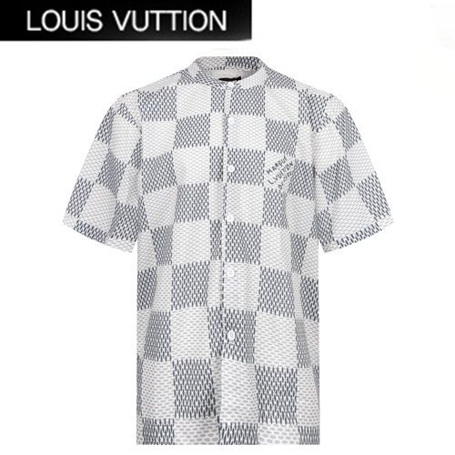 LOUIS VUITTON-05198 루이비통 화이트 다미에 셔츠 남성용