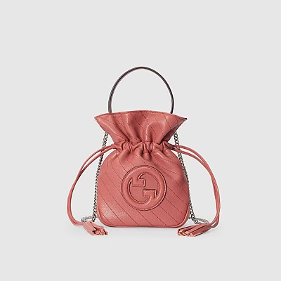 GUCCI-760313 구찌 실버 메탈릭 블론디 미니 버킷백 15cm