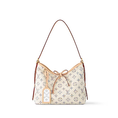 LOUIS VUITTON-M11843 루이비통 베이지 스웨이드 모노그램 마히나 캐리올 PM