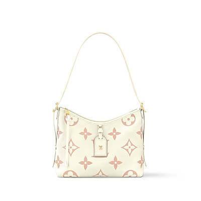 LOUIS VUITTON-M11843 루이비통 베이지 스웨이드 모노그램 마히나 캐리올 PM