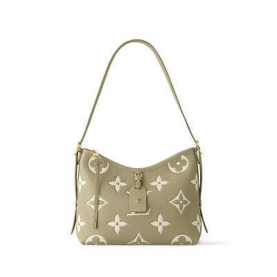 LOUIS VUITTON-M11843 루이비통 베이지 스웨이드 모노그램 마히나 캐리올 PM