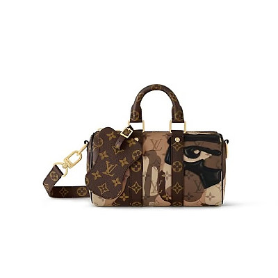 LOUIS VUITTON-M11996 루이비통 터콰이즈 모노그램 토뤼옹 키폴 반둘리에 25