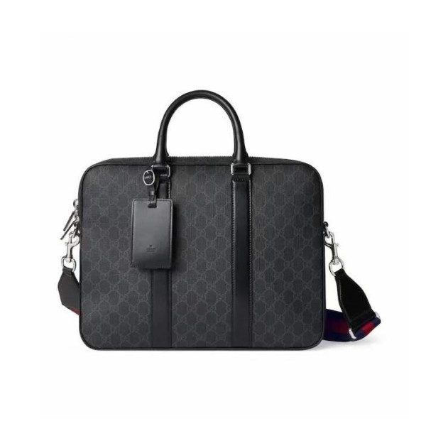 GUCCI-‎792077 구찌 블랙 GG 브리프케이스 서류가방 36cm