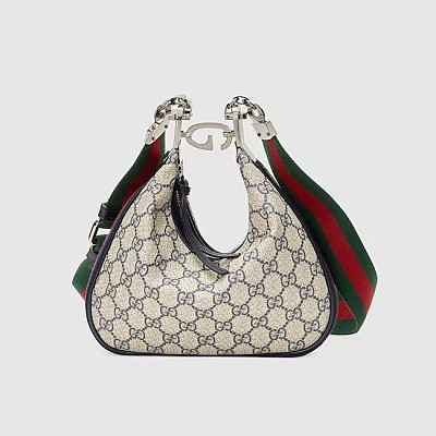 GUCCI-‎699409 구찌 베이지/블루 아따슈 스몰 숄더백 23cm