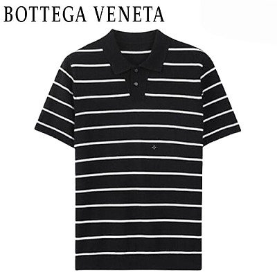 BOTTEGA VENETA-06115 보테가 베네타 네이비 스트라이프 폴로 티셔츠 남성용