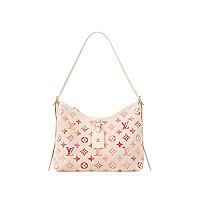 LOUIS VUITTON-M11843 루이비통 베이지 스웨이드 모노그램 마히나 캐리올 PM