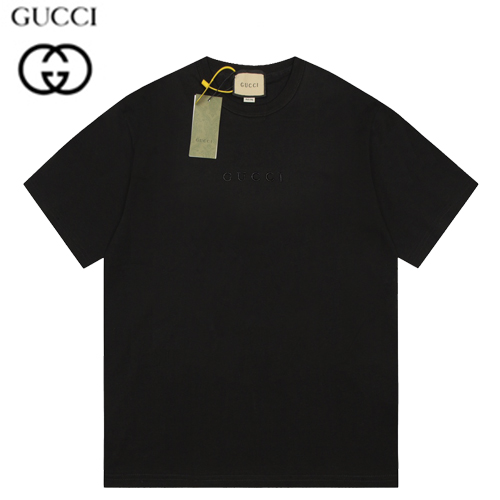 GUCCI-07246 구찌 블랙 코튼 티셔츠 남여공용