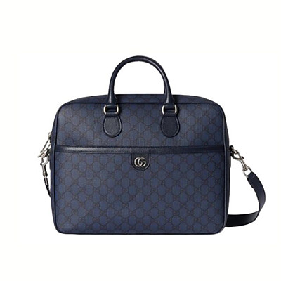 GUCCI-792116 1244 구찌 오피디아 그레이 미디엄 GG 브리프케이스