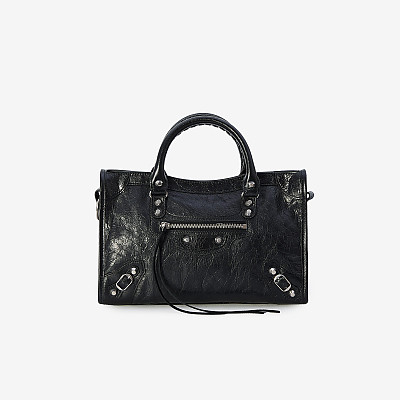 BALENCIAGA-811442 발렌시아가 블랙 Le City 스몰 페이크백 29.9cm