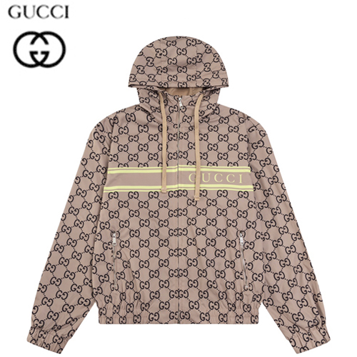 GUCCI-08205 구찌 베이지 GG 나일론 바람막이 후드 재킷 남여공용