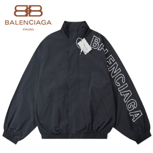 BALENCIAGA-08303 발렌시아가 블랙 아플리케 장식 바람막이 재킷 남여공용