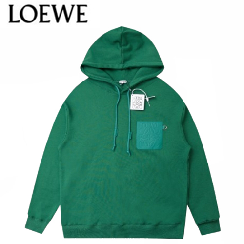 LOEWE-08302 로에베 그린 코튼 후드 티셔츠 남여공용