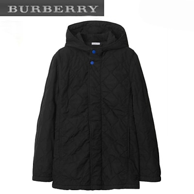 BURBERRY-80838061 버버리 카키 퀼팅 나일론 재킷 여성용