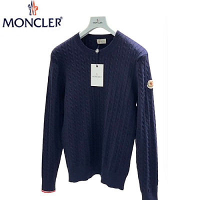 MONCLER-10216 몽클레어 네이비 니트 코튼 스웨터 남성용