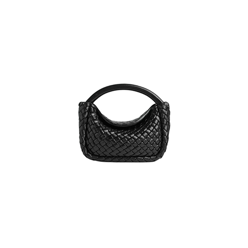 BOTTEGA VENETA-805739 보테가 베네타 블랙 스몰 코블 탑 핸들 백