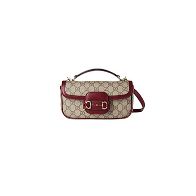 GUCCI-815206 1000 구찌 블랙 가죽 구찌 홀스빗 1955 스몰 탑 핸들백