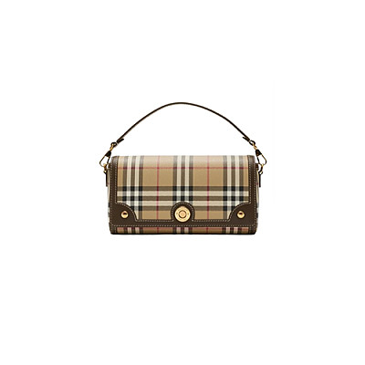 BURBERRY-80975991 버버리 베이지 탑 핸들 노트 백