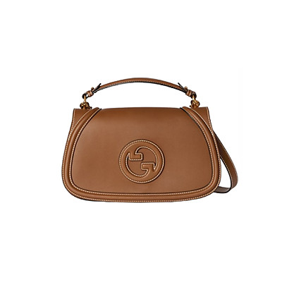 GUCCI-815716 1000 구찌 블랙 가죽 구찌 블론디 미디엄 탑 핸들백