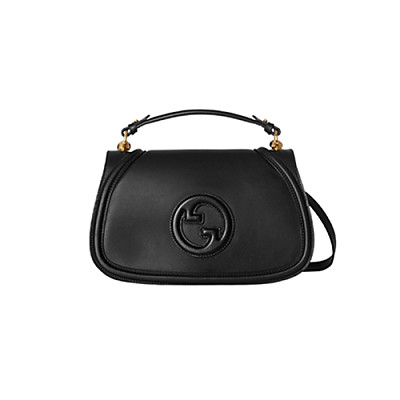 GUCCI-815716 2718 구찌 브라운 가죽 구찌 블론디 미디엄 탑 핸들백