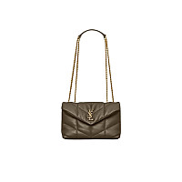 SAINT LAURENT-759337 생 로랑 레드 양가죽 puffer 토이