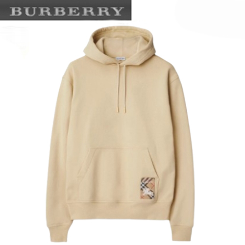 BURBERRY-81035131 버버리 너트맥 체크 라벨 코튼 후디 남여공용