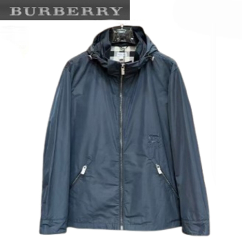 BURBERRY-02095 버버리 네이비 나일론 바람막이 후드 재킷 남성용