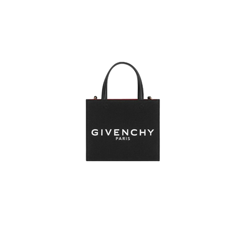 GIVENCHY-BB50N0B 지방시 블랙 G 토트 캔버스 미니 토트백