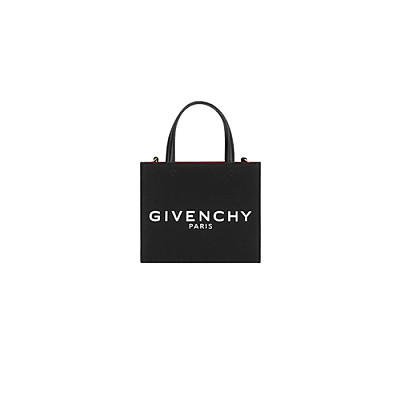 GIVENCHY-BB50N0B 지방시 화이트 G 토트 캔버스 미니 토트백