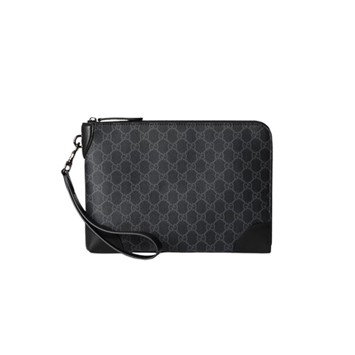 GUCCI-821156 1000 구찌 블랙 GG 엠블럼 스몰 비즈니스 케이스