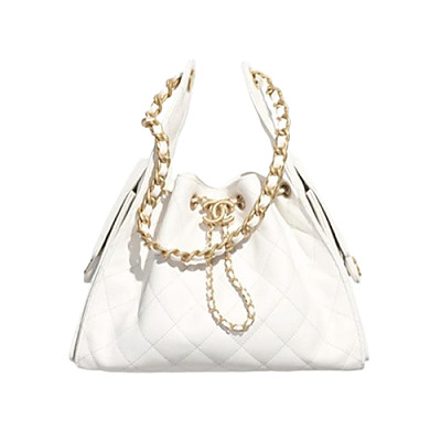 CHANEL-AS5293 샤넬 실버 캐비어 가죽 CHANEL 25 스몰 백