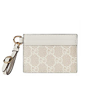 GUCCI-819121 9758 구찌 브라운 GG 엠블럼 스트랩 카드 케이스
